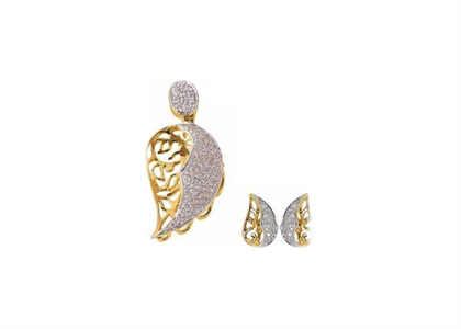 Gold Plated | Filigree Pendant Set